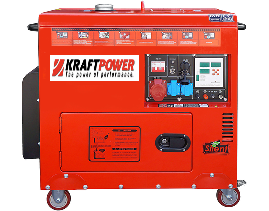 Groupe électrogène Diesel 12 kVA Triphasé — Supersilencieux AVR 230V & 400V