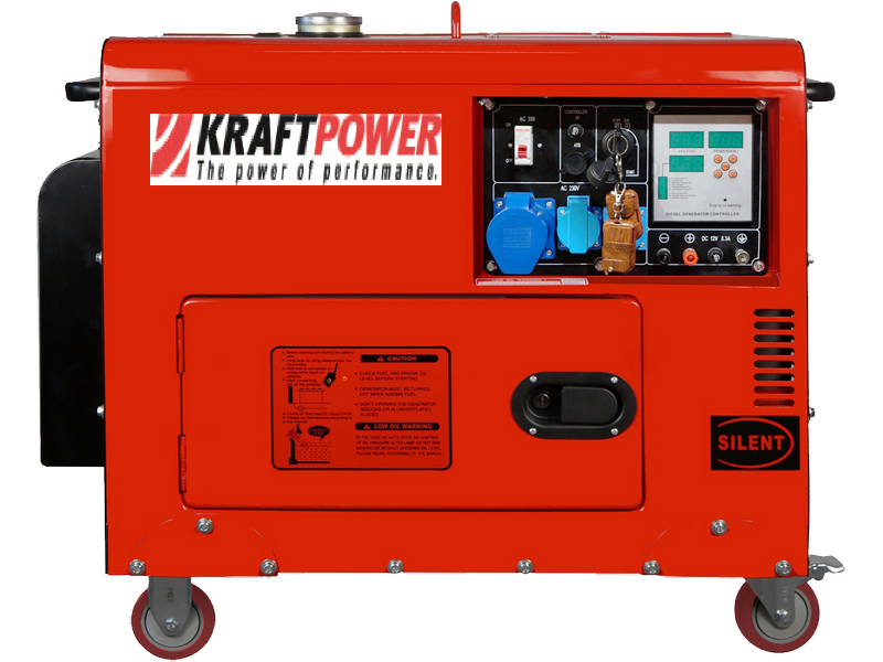 Groupe électrogène Diesel 12 kVA Monophasé — Supersilencieux AVR 230V — vue 1