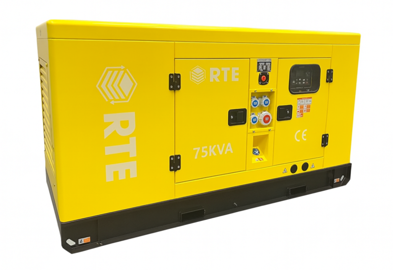 Groupe électrogène Diesel Silencieux RTE 75 KVA + ATS — vue 1