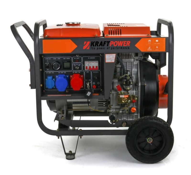 Groupe électrogène diesel 10 KVA DUALPOWER 380v/220v mobile — vue 1