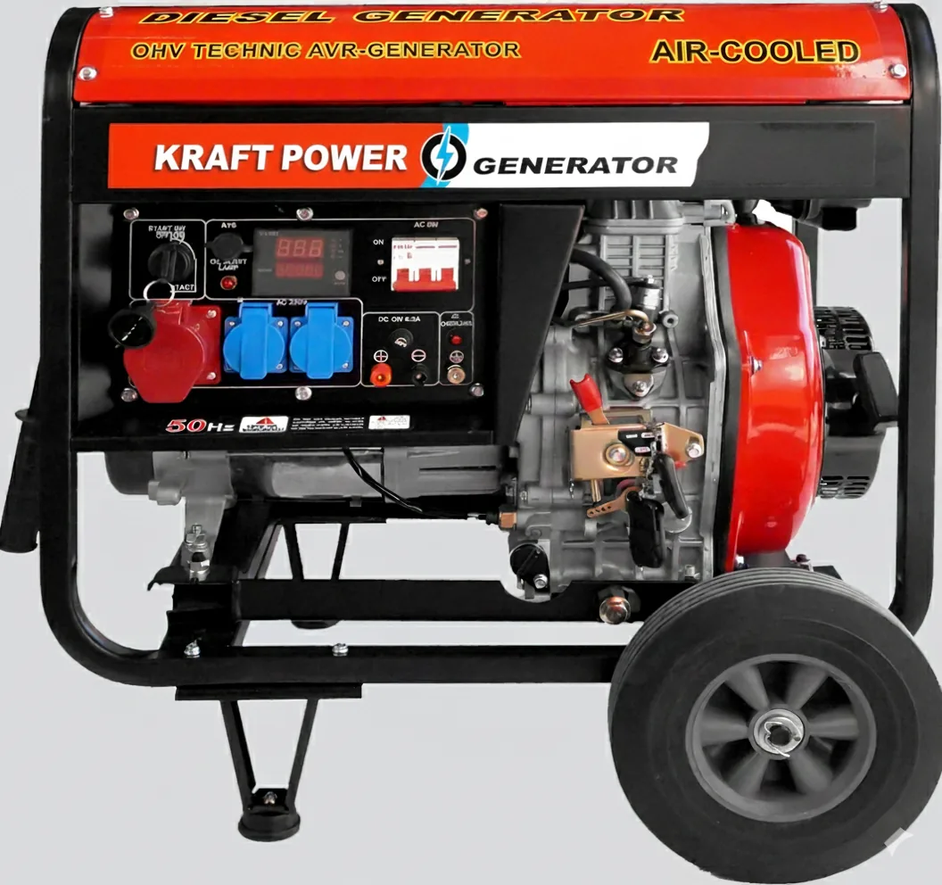 Groupe Électrogène Diesel 8.4 kVA Triphasé Mobile – KRAFTPOWER