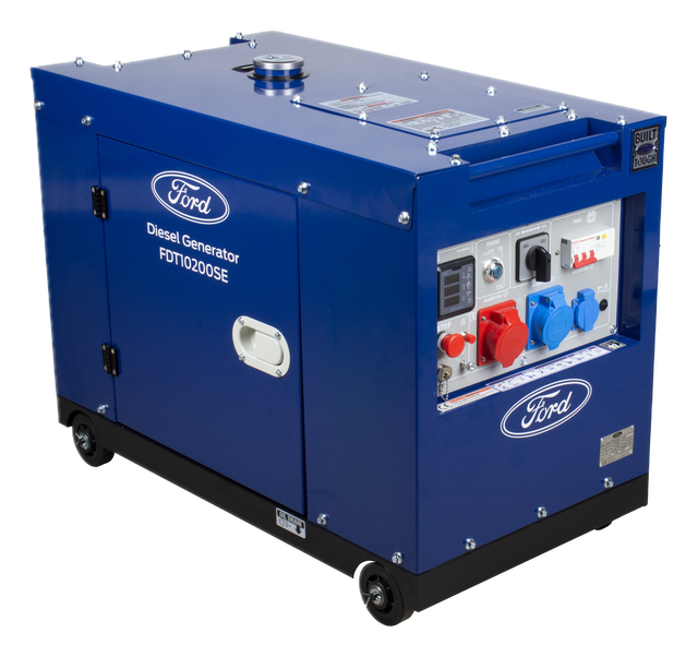 Groupe Électrogène Diesel FORD 8 kVA Dual Power Silencieux – Monophasé & Triphasé — vue 1