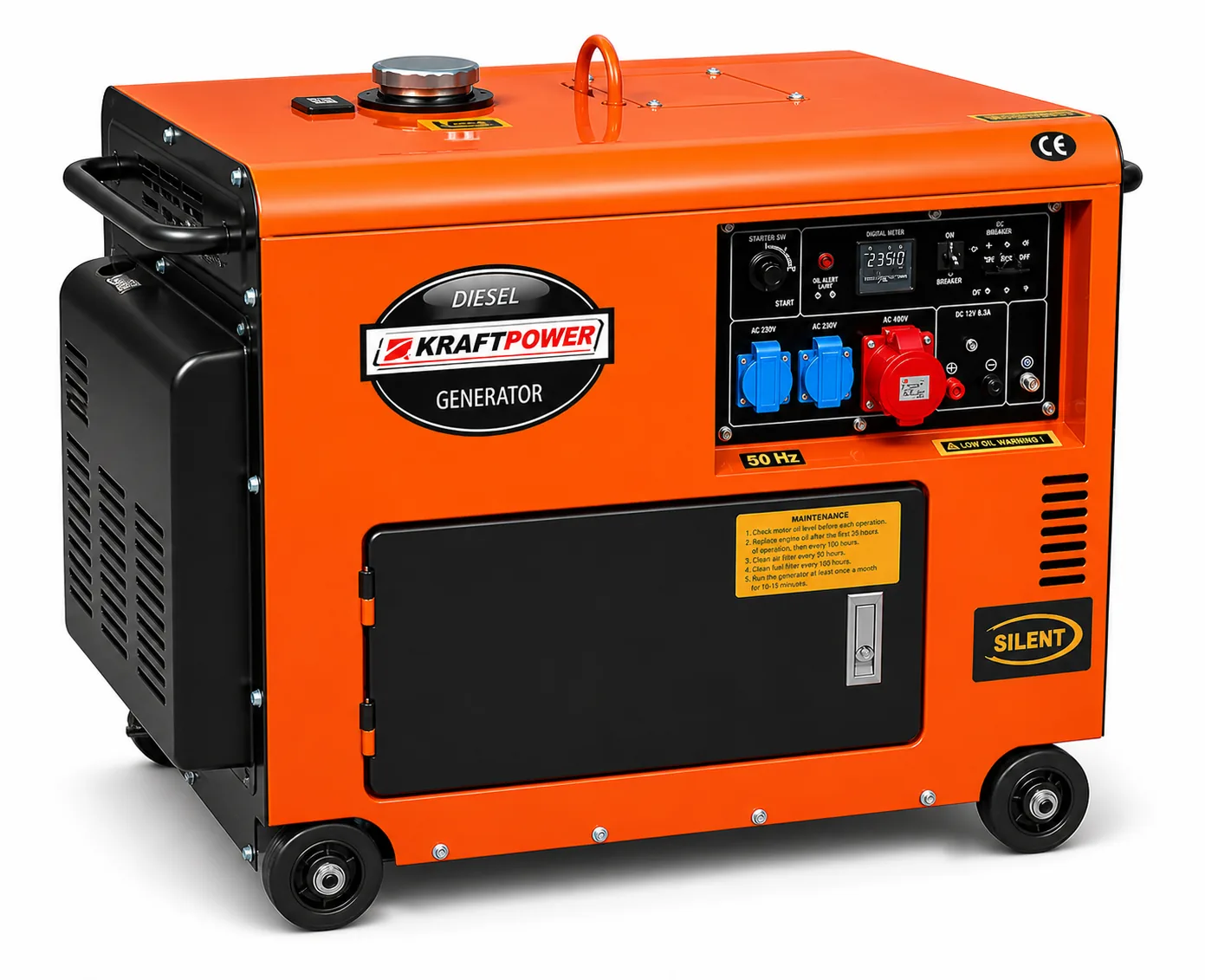 Groupe électrogène Diesel Silencieux Triphasé 9 KVA+ATS